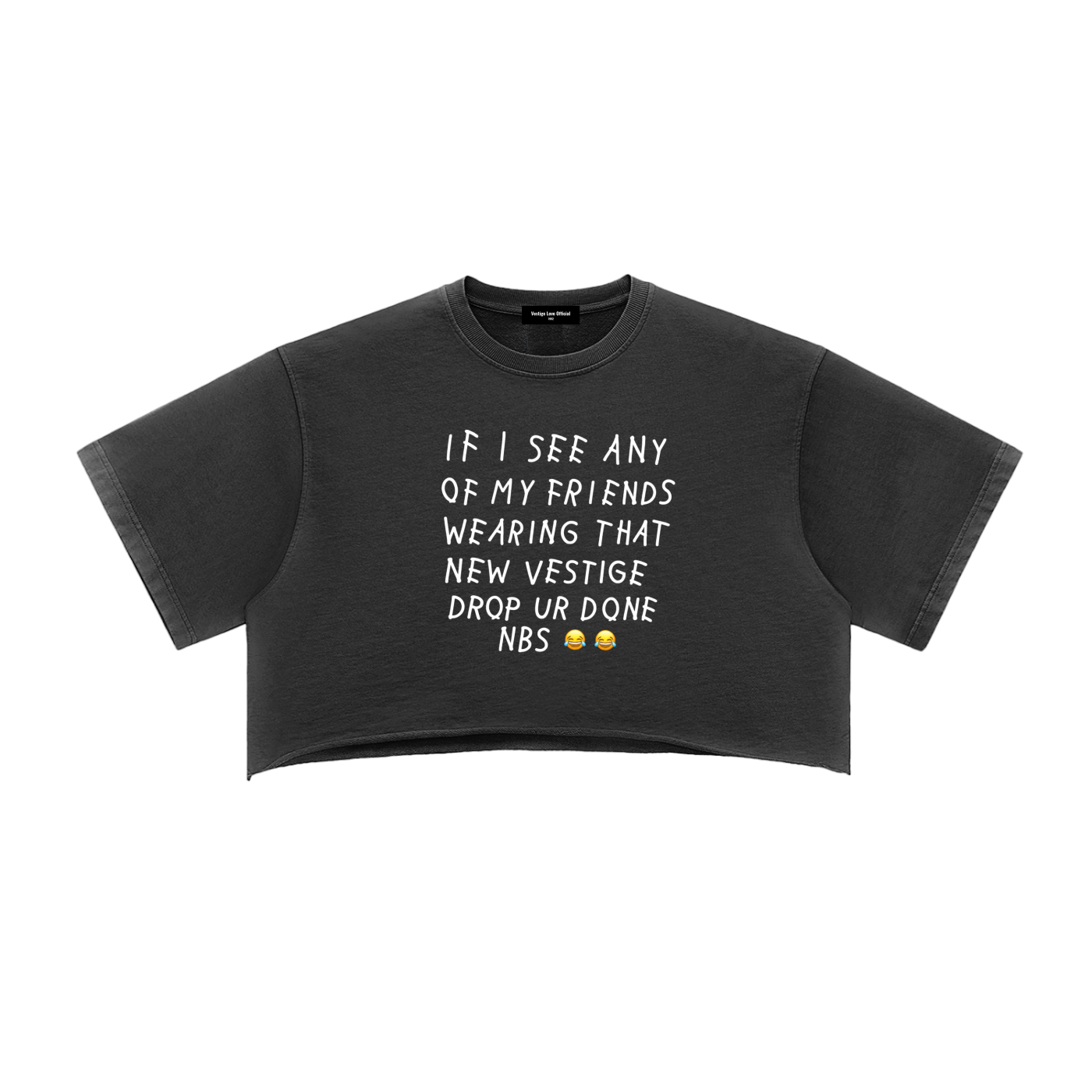 I Hate Vestige crop top